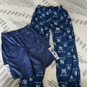 Boys New York Yankees Pajamas and Shorts